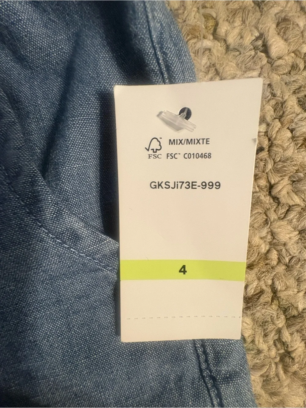 GAP Girl’s Light Blue Chambray Pull-On Shorts, Size 4